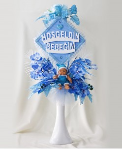 Erkek Hoşgeldin Bebek Aranjmanı